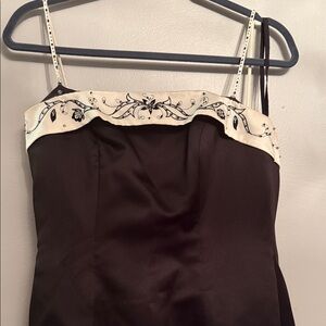 Alexia by design 
Elegant Black and Cream Embellished Dress